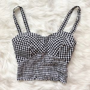 Kendall and Kylie gingham crop top
